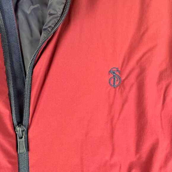 Holderness Bourne King Vest Men L Red Blue Golf Insulated Dry Luxe Performance - Picture 6 of 14